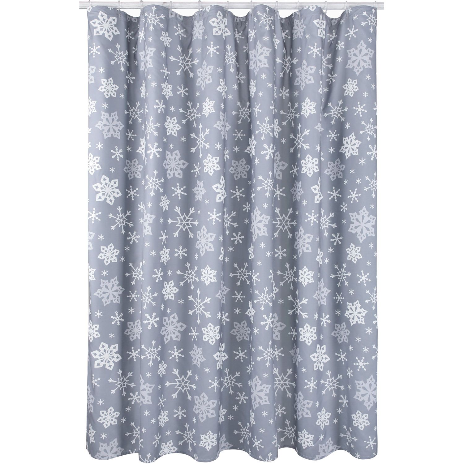 Ensemble Salle De Bain Noël – Rideau De Douche + Tapis – Chalet Bonhomme De Neige – St. Nicholas Square