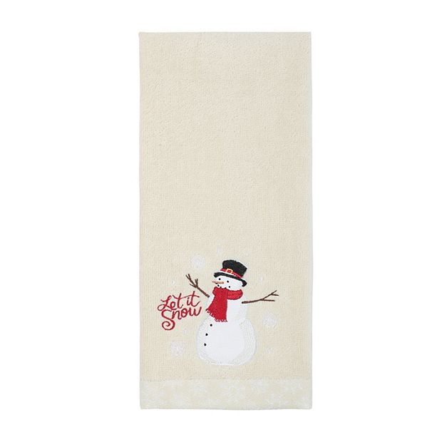 St. Nicholas Square Yuletide Snowman Hand Towel