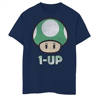 Boys Super Mario Bros 1-Up Husky Graphic Tee