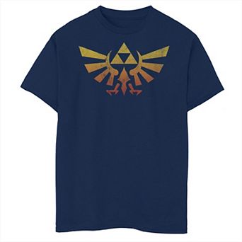 Boys The Legend Of Zelda Gradient Hyrule Crest Husky Graphic Tee