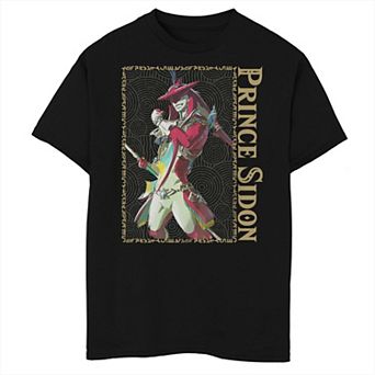 Boys The Legend Of Zelda Tears Of The Kingdom Prince Sidon Portrait Husky Graphic Tee