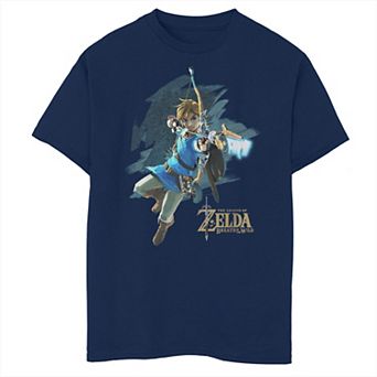 Boys The Legend Of Zelda Breath Of The Wild Poster Husky Graphic Tee