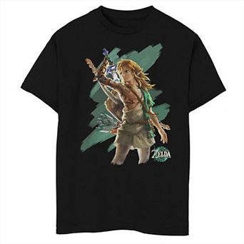 Boys The Legend Of Zelda Tears Of The Kingdom Link Paint Husky Graphic Tee