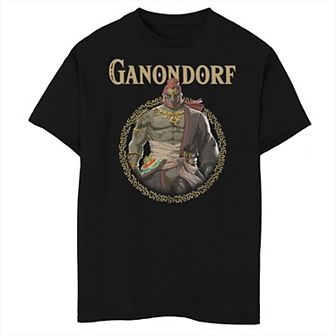 Boys The Legend Of Zelda Tears Of The Kingdom Ganondorf Badge Husky Graphic Tee