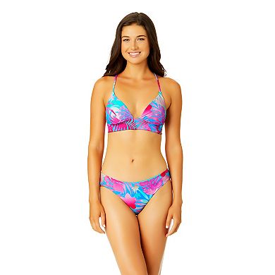 Juniors' Hurley Fluid Tropics Shirred Back Hipster Swim Bottoms