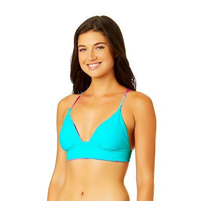 Juniors' Hurley Fluid Tropics Reversible Wide Band Bikini