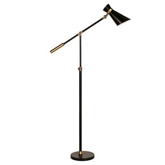 Finley & Sloane Rex Two-Tone Height-Adjustable Floor Lamp