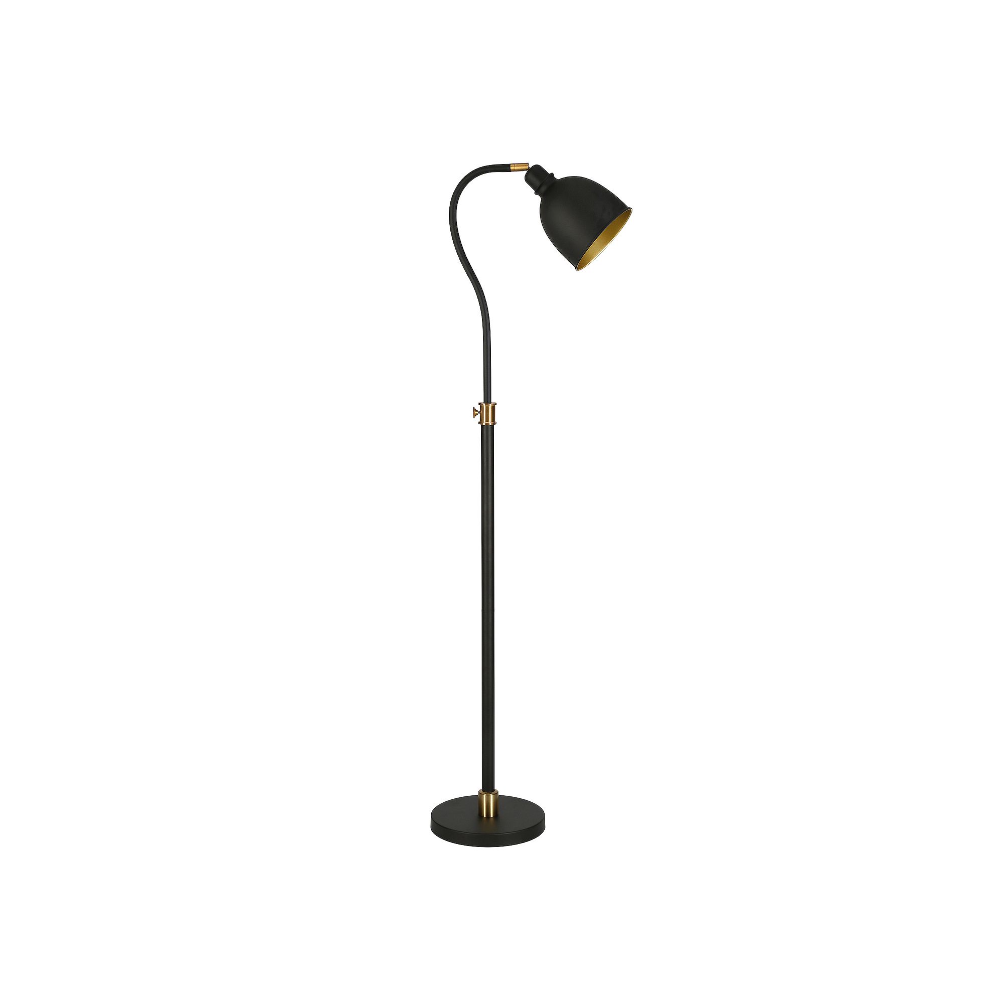 Finley & Sloane Vincent Adjustable Arc Floor Lamp, Blackened Bronze
