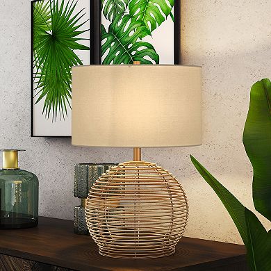 Finley & Sloane Bryn Rattan Table Lamp