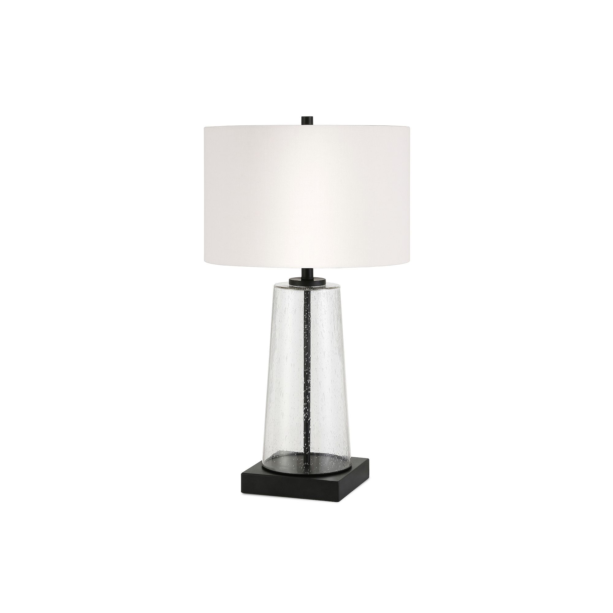 Finley & Sloane Dax Table Lamp, Seeded Glass Bronze