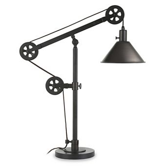 Finley & Sloane Descartes Adjustable Pulley System Metal Table Lamp