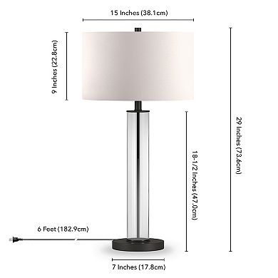 Finley & Sloane Harlow Glass Table Lamp