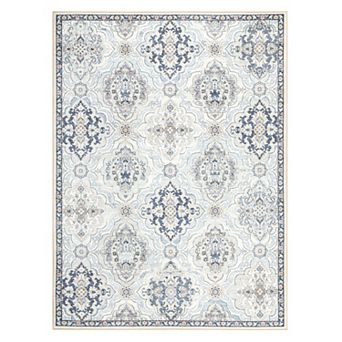Town & Country Everyday Avani Cottagecore Medallion Everwash™ Washable Area Rug with Non-Slip Backing
