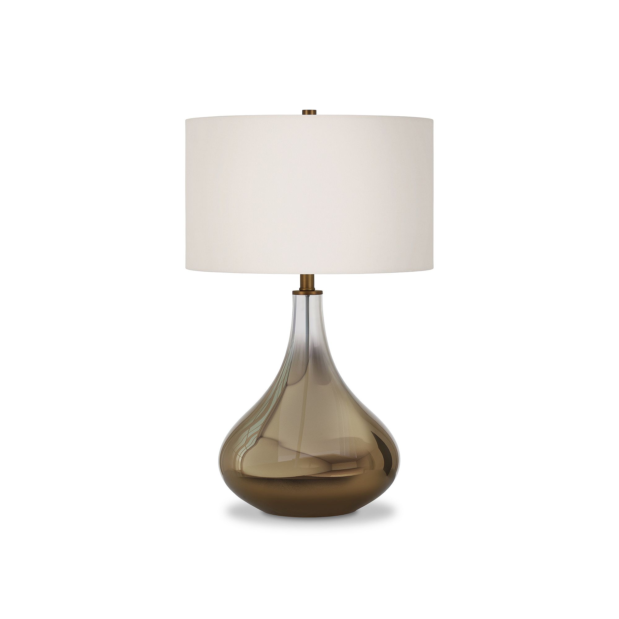 Finley & Sloane Mirabella Table Lamp, Ombre Glass Brass