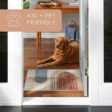 Town & Country Everyday Avani Retro Arch Everwash™ Washable Area Rug with Non-Slip Backing
