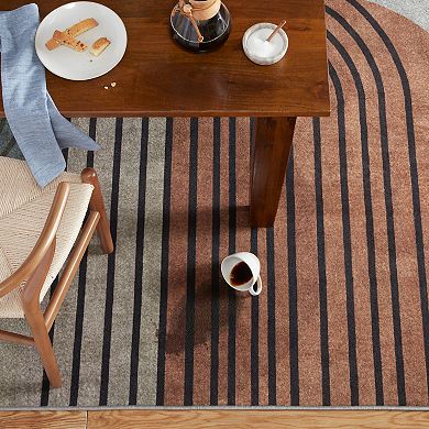 Town & Country Everyday Avani Retro Arch Everwash™ Washable Area Rug with Non-Slip Backing