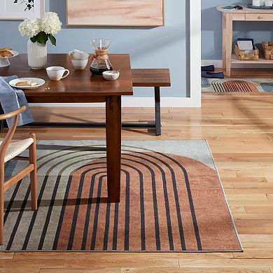 Town & Country Everyday Avani Retro Arch Everwash™ Washable Area Rug with Non-Slip Backing