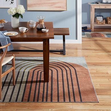 Town and Country Everyday Avani Retro Arch Everwash™ Washable Area Rug with Non-Slip Backing