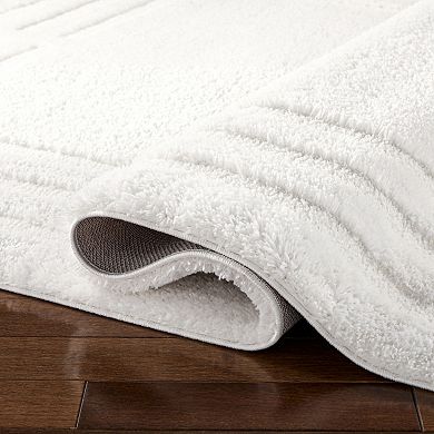 Town & Country Everyday Cloud Shag Plush Border Area Rug