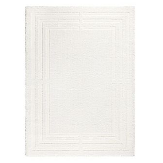 Town & Country Everyday Cloud Shag Plush Border Area Rug