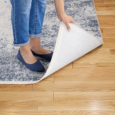 Town and Country Everyday Rein Abstract Cloud Everwash™ Washable Area Rug with Non-Slip Backing