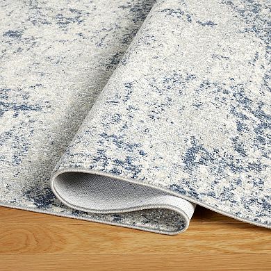 Town & Country Everyday Rein Abstract Cloud Everwash™ Washable Area Rug with Non-Slip Backing