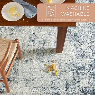 Town & Country Everyday Rein Abstract Cloud Everwash™ Washable Area Rug with Non-Slip Backing