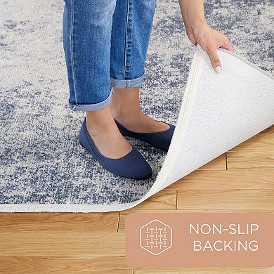 Town & Country Everyday Rein Abstract Cloud Everwash™ Washable Area Rug with Non-Slip Backing