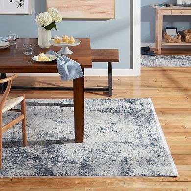 Town and Country Everyday Rein Abstract Cloud Everwash™ Washable Area Rug with Non-Slip Backing