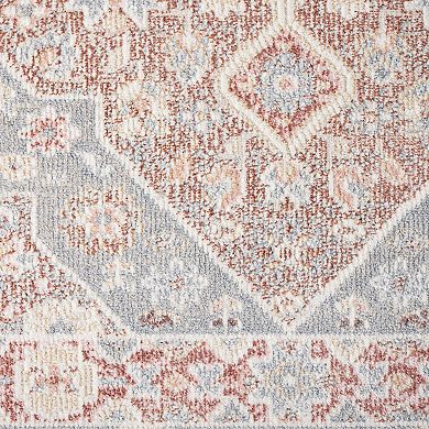 Town & Country Everyday Rein Center Medallion Everwash™ Washable Area Rug with Non-Slip Backing