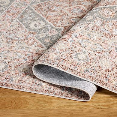 Town & Country Everyday Rein Center Medallion Everwash™ Washable Area Rug with Non-Slip Backing
