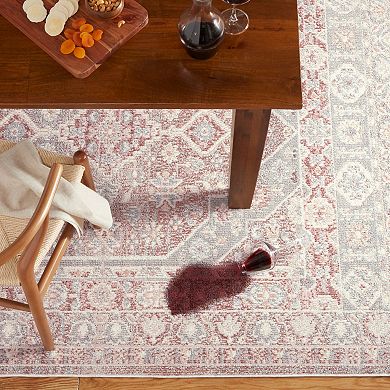 Town & Country Everyday Rein Center Medallion Everwash™ Washable Area Rug with Non-Slip Backing