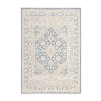 Town & Country Everyday Rein Center Medallion Everwash™ Washable Area Rug with Non-Slip Backing