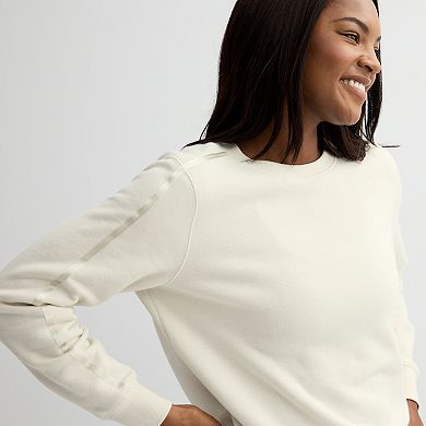 Women's Tek Gear® Ultrasoft Fleece Taped Crewneck Top