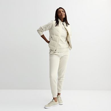 Women's Tek Gear® Ultrasoft Fleece Taped Crewneck Top