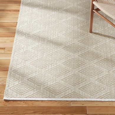 Town & Country Everyday Rein Solid Diamond Everwash™ Washable Area Rug with Non-Slip Backing
