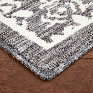 Town & Country Everyday Walker Damask Medallion Everwash™ Washable Multi-Use Decorative Rug