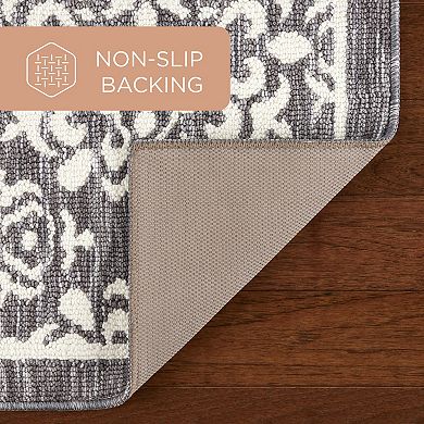 Town & Country Everyday Walker Damask Medallion Everwash™ Washable Multi-Use Decorative Rug
