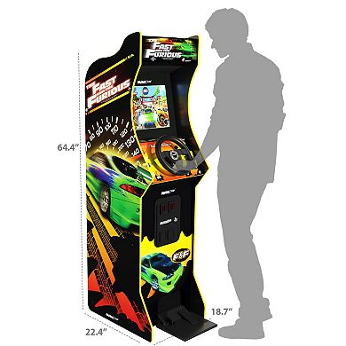 Arcade 1 Up The Fast & The Furious Deluxe 2-in-1 Arcade Game Machine