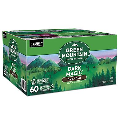 Green Mountain Coffee Dark Magic Keurig Single Serve K-Cup Pods, Dark Roast Coffee, 60 Count