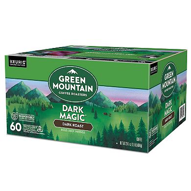 Green Mountain Coffee Dark Magic Keurig Single Serve K-Cup Pods, Dark Roast Coffee, 60 Count
