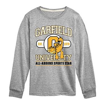 Boys 8-20 Garfield University Sports Star Long Sleeve Graphic Tee