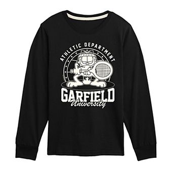 Boys 8-20 Garfield University Tennis Long Sleeve Graphic Tee