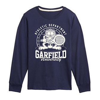 Boys 8-20 Garfield University Tennis Long Sleeve Graphic Tee