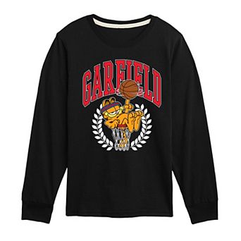 Boys 8-20 Garfield Basketball Long Sleeve Graphic Tee