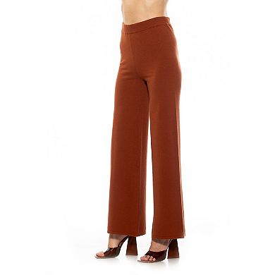 Women's ALEXIA ADMOR Miles Knitted High Waisted Wide Leg Pants