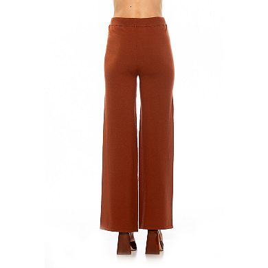 Women's ALEXIA ADMOR Miles Knitted High Waisted Wide Leg Pants