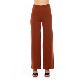 Women's ALEXIA ADMOR Miles Knitted High Waisted Wide Leg Pants