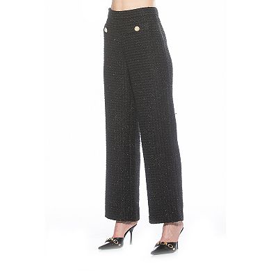 Women's ALEXIA ADMOR Jayden Wide Leg Tweed Pants