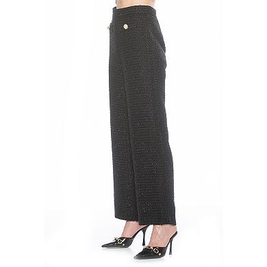 Women's ALEXIA ADMOR Jayden Wide Leg Tweed Pants